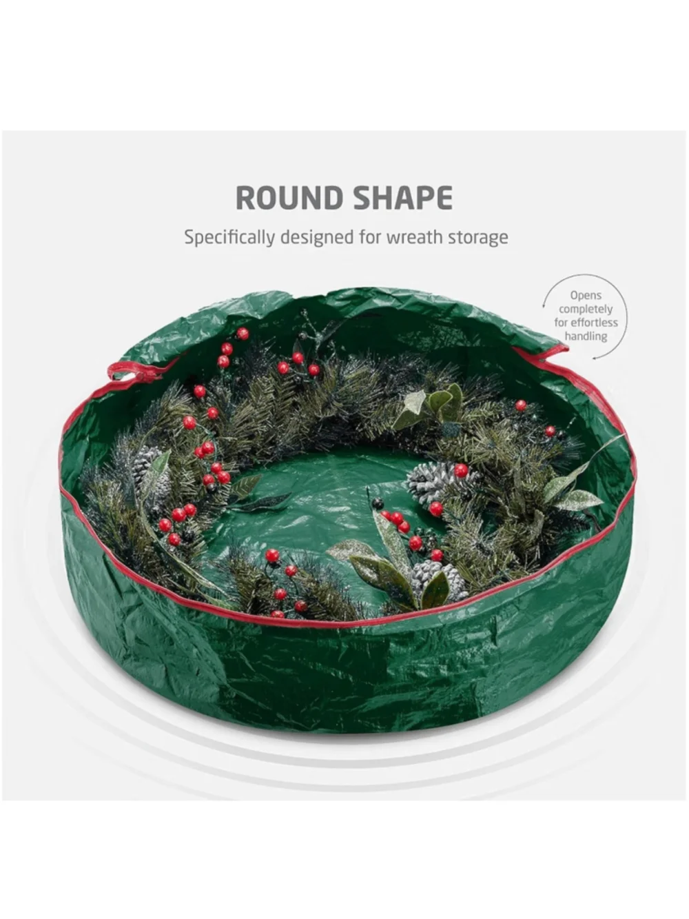 NEW ZOBER Christmas Wreath Storage Container 36” Wreath Bag